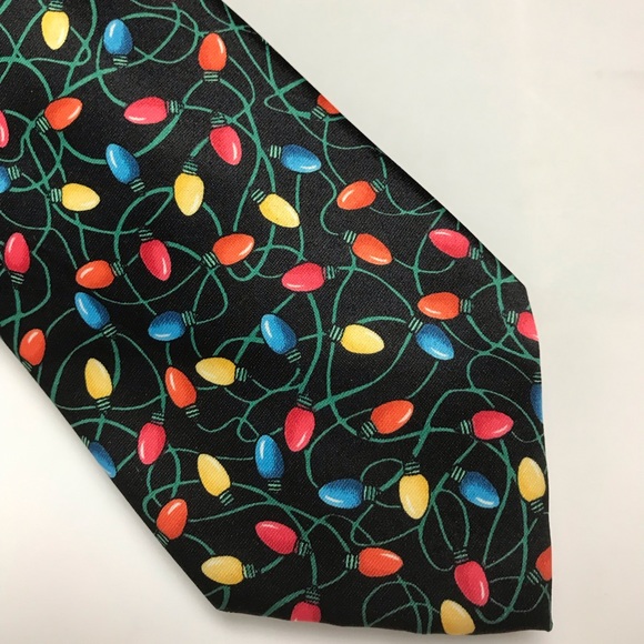 Noel Holiday Lights Tie - Picture 2 of 6